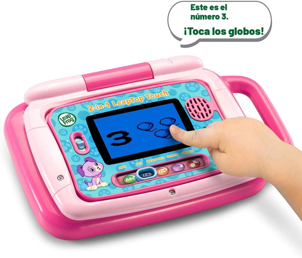 LeapFrog Leaptop 2-en-1 táctil, Rosado