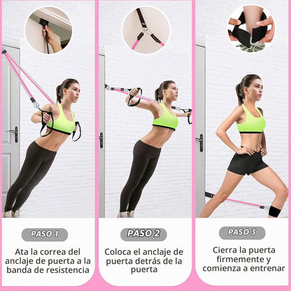Kit de barra de pilates Bbtops con bandas de resistencia, barra de...