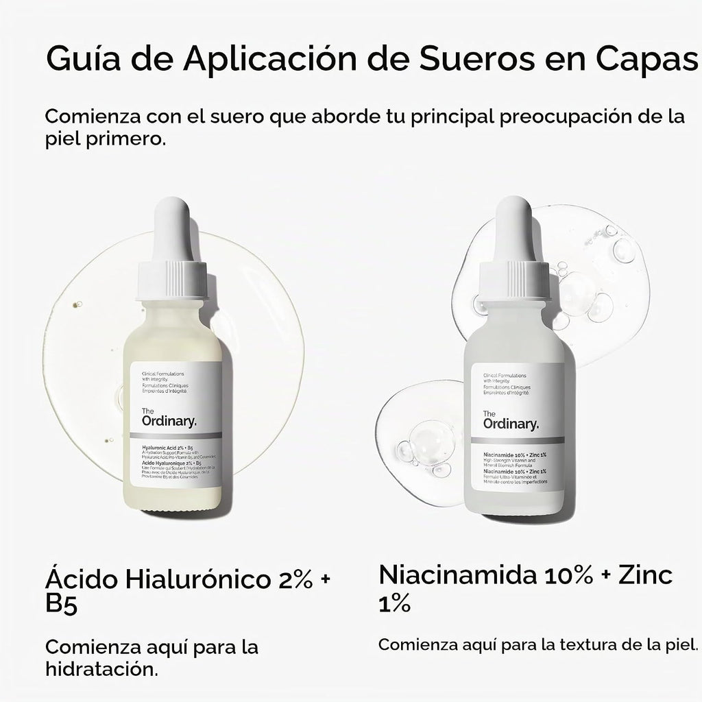 The Ordinary Niacinamida 10% + Zinc 1%, sérum suavizante para piele...