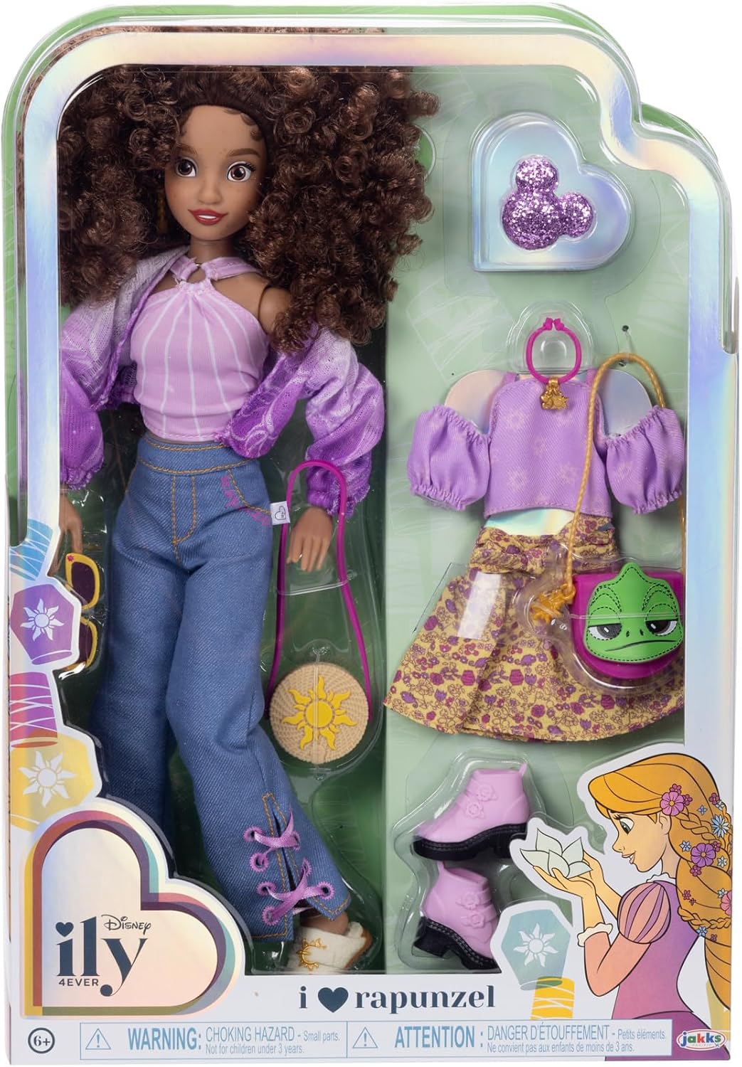 Disney ily 4EVER - Muñecas Rapunzel de 11.5 pulgadas de alto con 13...
