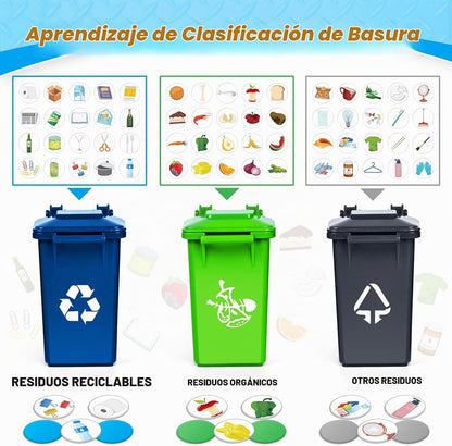 Juguetes para niños de 3, 4, 5, 6, 7, 8 años, camión de basura gran...