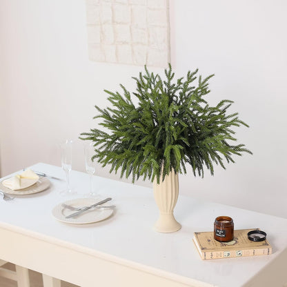 20 ramas de pino Norfolk artificiales de 18 pulgadas para Navidad |...