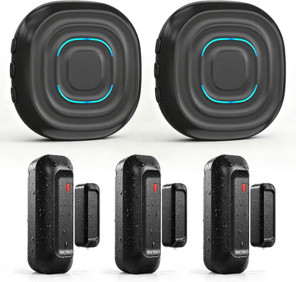SanJie Timbre de puerta, alarma de puerta 2 en 1 con timbre único o...