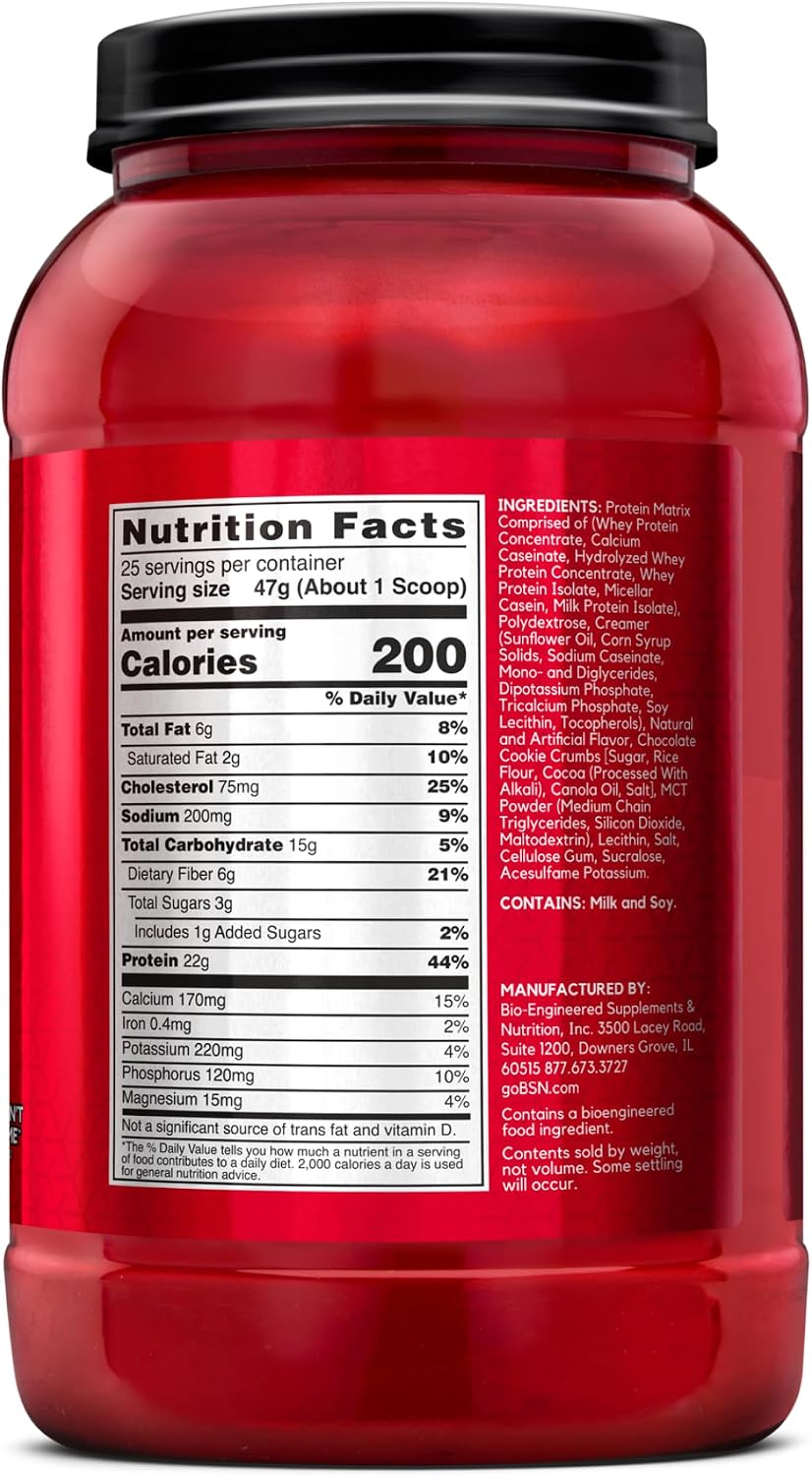 BSN SYNTHA-6 Proteína en polvo premium, masa de galletas, 25 porcio...