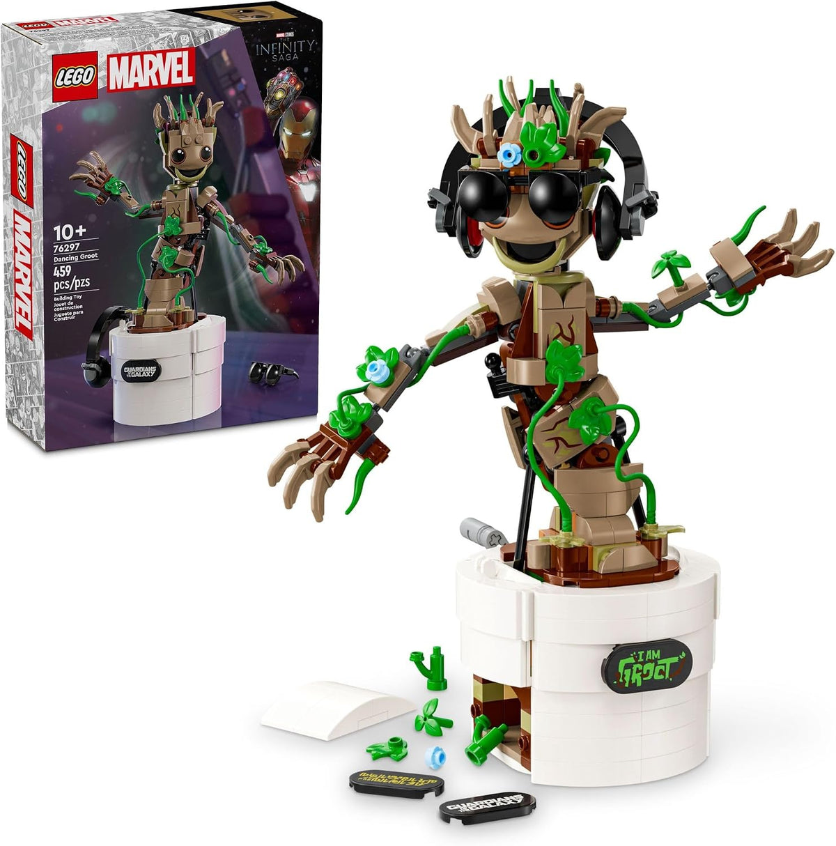 LEGO Marvel Dancing Groot, Guardianes de la Galaxia, regalo de cump...