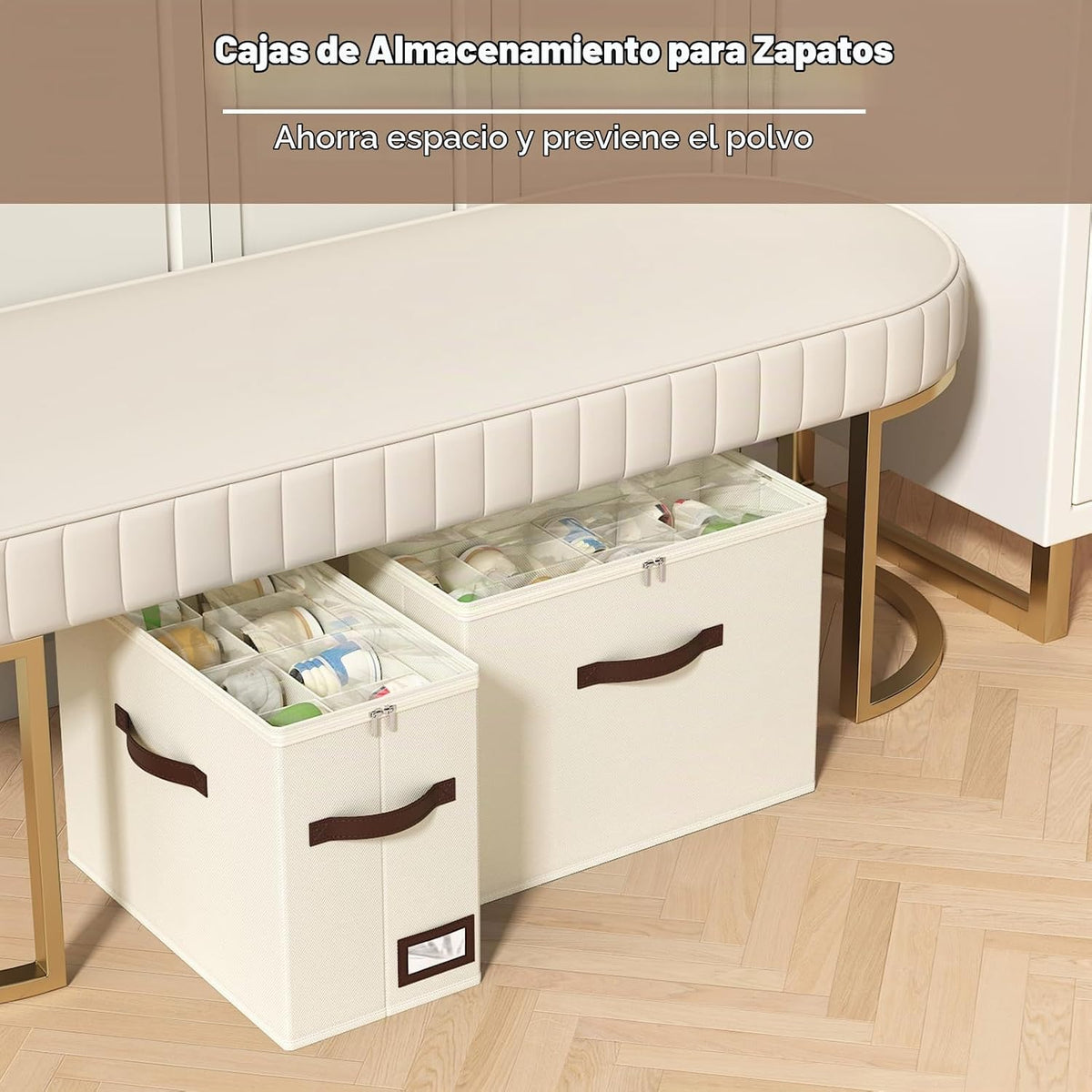 OIAHOMY Paquete de 2 organizadores de zapatos para armario, contene...