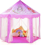 Monobeach Tienda de campaña de princesa para niñas, casa de juegos...