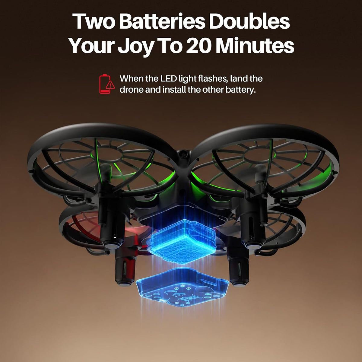 SYMA X100 - Dron de interior para niños de 8 a 12 años, evita obstá...