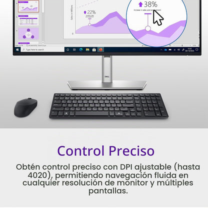 Dell Mouse inalámbrico profesional MS355, clic silencioso, Bluetoot...