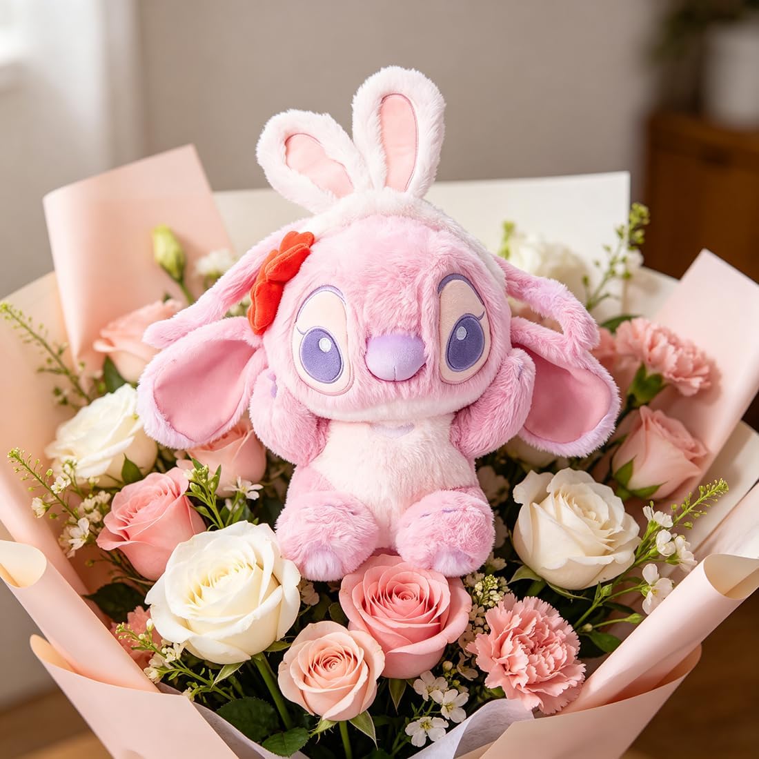 MINISO Disney - Juguete de peluche con puntada de ángel, 10 pulgada...
