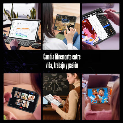 2026 Android 16 Tablet con teclado - Tableta electrónica de 10 pulg...
