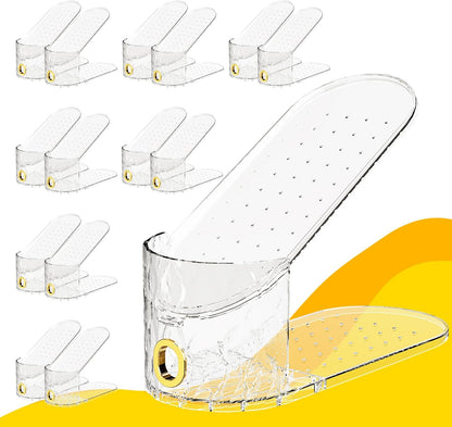 WMBOOX Organizador de ranuras para zapatos, paquete de 15, apilador...