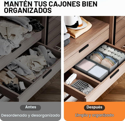 DIMJ Organizador de Cajones para Ropa 18 Pack - Organizadores Plega...