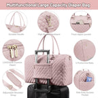 LOVEVOOK Bolsa de pañales con funda para chupete y cambiador, bolsa...