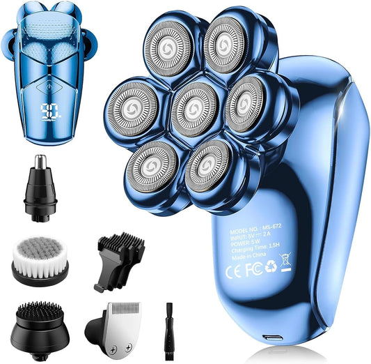 SHPAVVER Afeitadoras de cabeza para hombres calvos: kit de aseo imp...