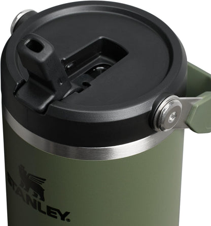 STANLEY IceFlow 2.0 - Vaso con pajita, 30 onzas, pino seco | Asa de...