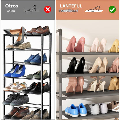 LANTEFUL - Estante alto de 11 niveles para zapatos con capacidad pa...