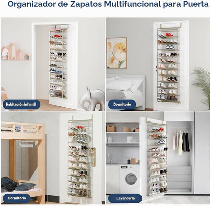 Whitmor 36 pares de organizadores de zapatos para colgar sobre la p...