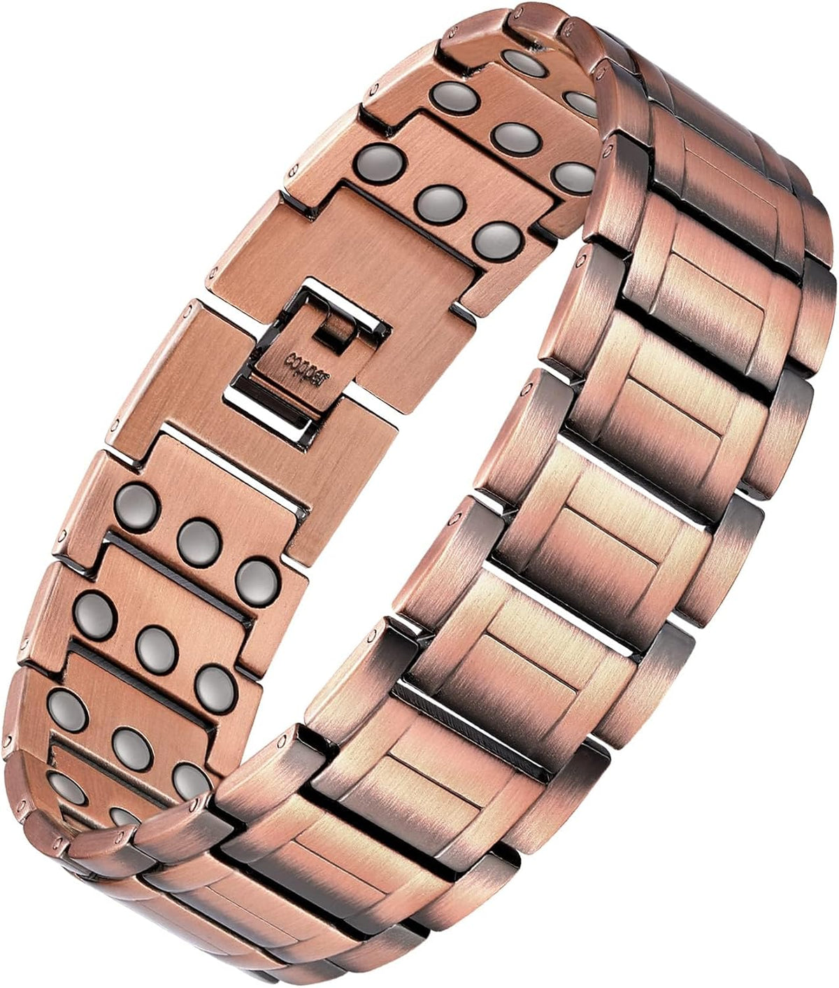 Pulsera de cobre para hombre Feraco, 3 veces más fuerte, pulseras m...
