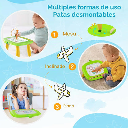 Kikidex Tablero magnético de dibujo, juguetes para niñas pequeñas d...