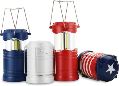 Lichamp Linterna LED de camping, paquete de 4 linternas alimentadas...