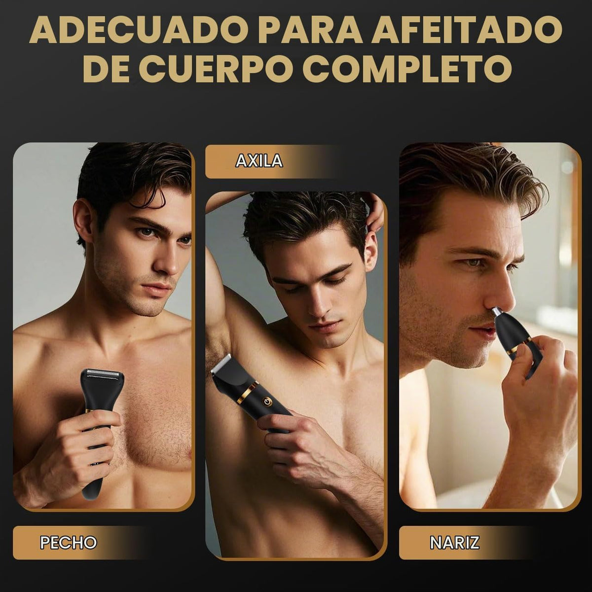 Zivelier Afeitadora de bolas para hombres, recortadora de pelo corp...