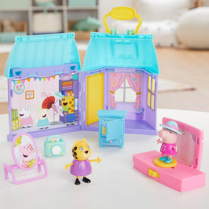Peppa Pig Set de juego de fiesta de baile de Peppa con casa, 2 figu...