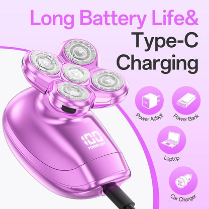 Maquinillas de afeitar eléctricas 5 en 1 para mujer, afeitadoras el...