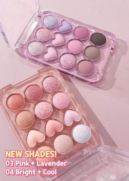 COLORGRAM Paleta de sombras de ojos Pin Point 04 Bright+Cool | Pale...