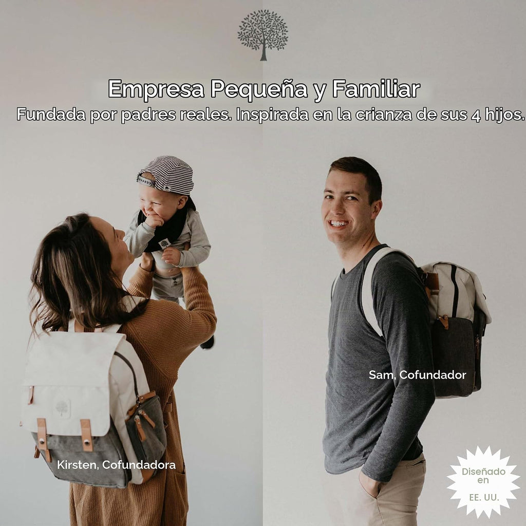 Parker Baby Co. - Mochila para pañales con cambiador, color crema |...