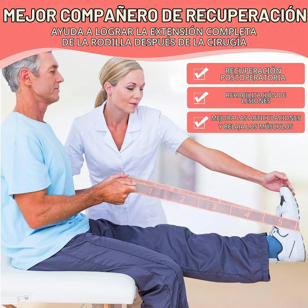 Correa elástica de estiramiento para yoga con bucles, correas de es...