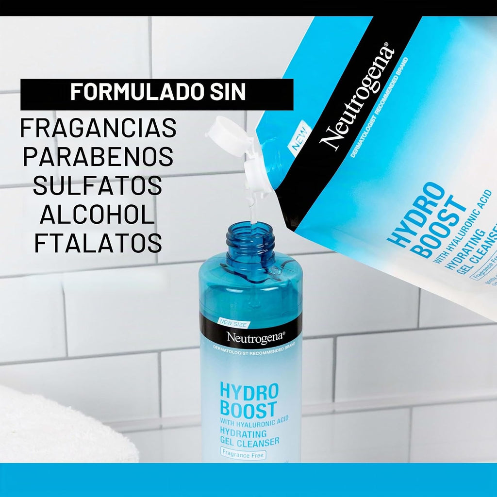 Neutrogena Hydro Boost Limpiador Facial de Gel Hidratante Sin Fraga...