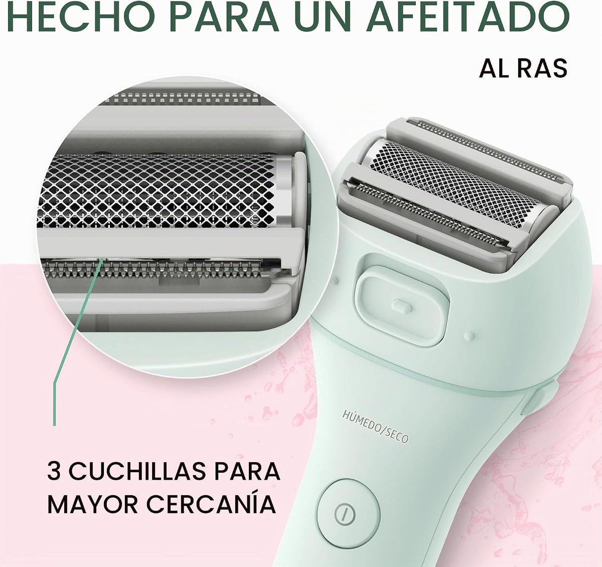 Panasonic Recortadora de bikini para mujer, maquinilla de afeitar e...
