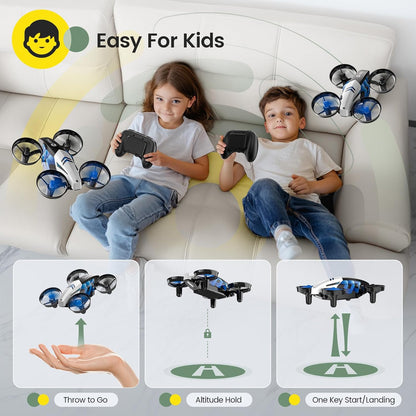 Holy Stone HS210T Drones para niños, 2 en 1 MINI Drone de interior...