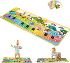 FOKI Paquete de 2 alfombrillas para piano de piso, 32 y 61 sonidos...