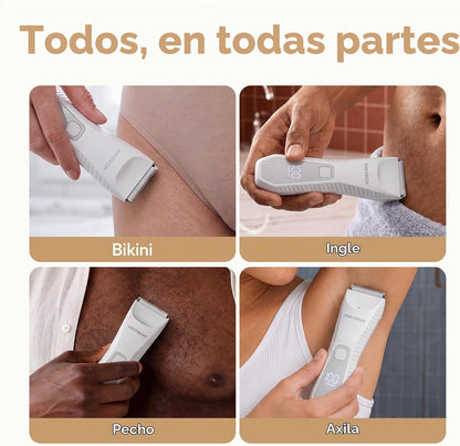 PRITECH Manscape - Recortadora de pelo Pubic para mujer, recortador...