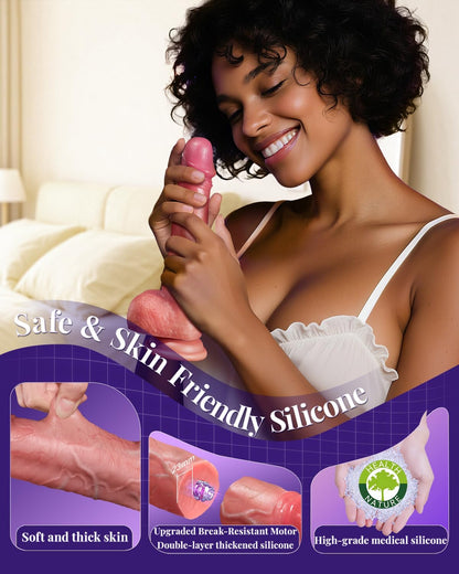 YAYIKZ Vibrador Juguetes Sexuales Consolador de empuje, Consolador...