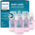 Philips Avent - Biberón anticólicos con ventilación AirFree, flujo...