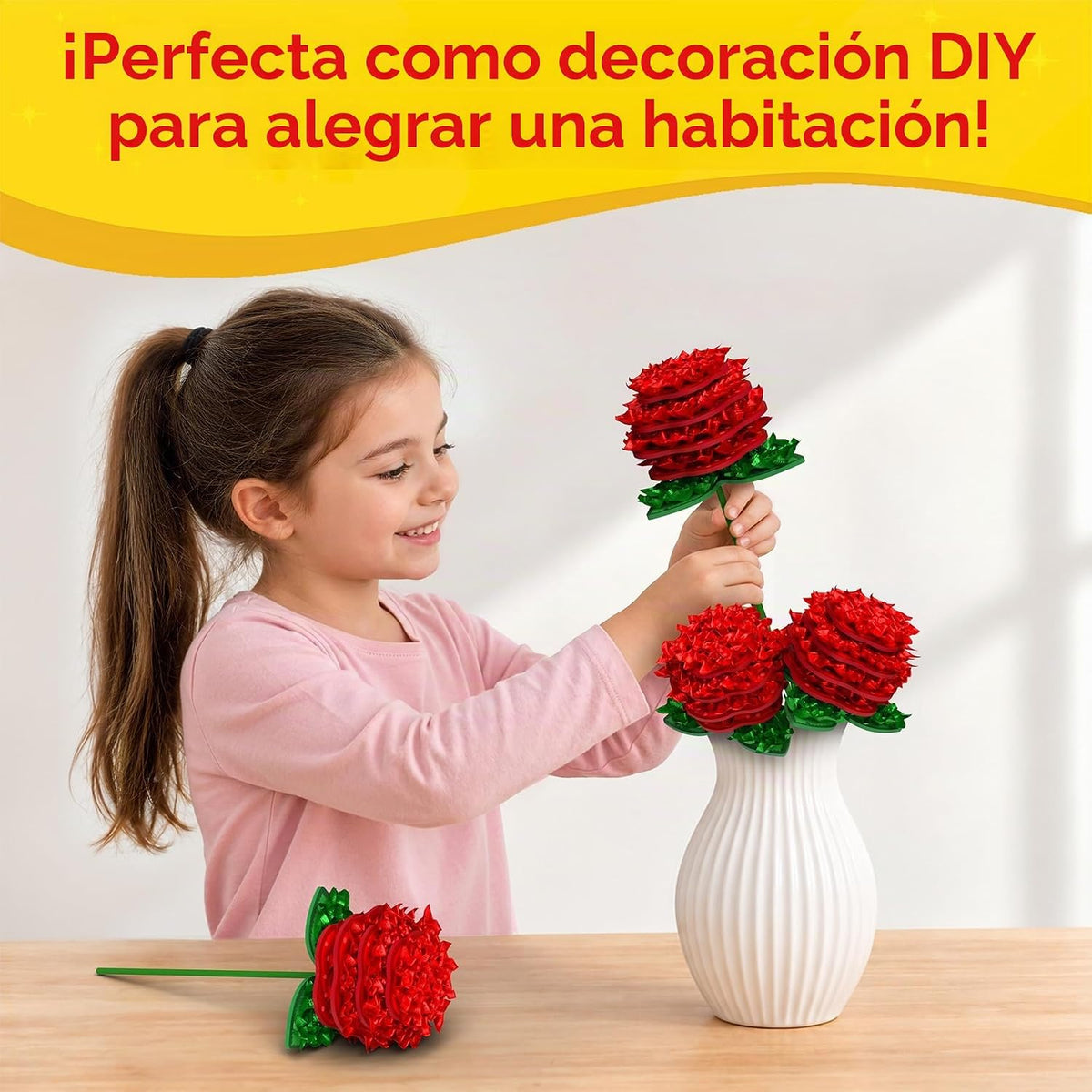 Skillmatics Poke-in Art - Ramo de rosas, kit de manualidades de mad...