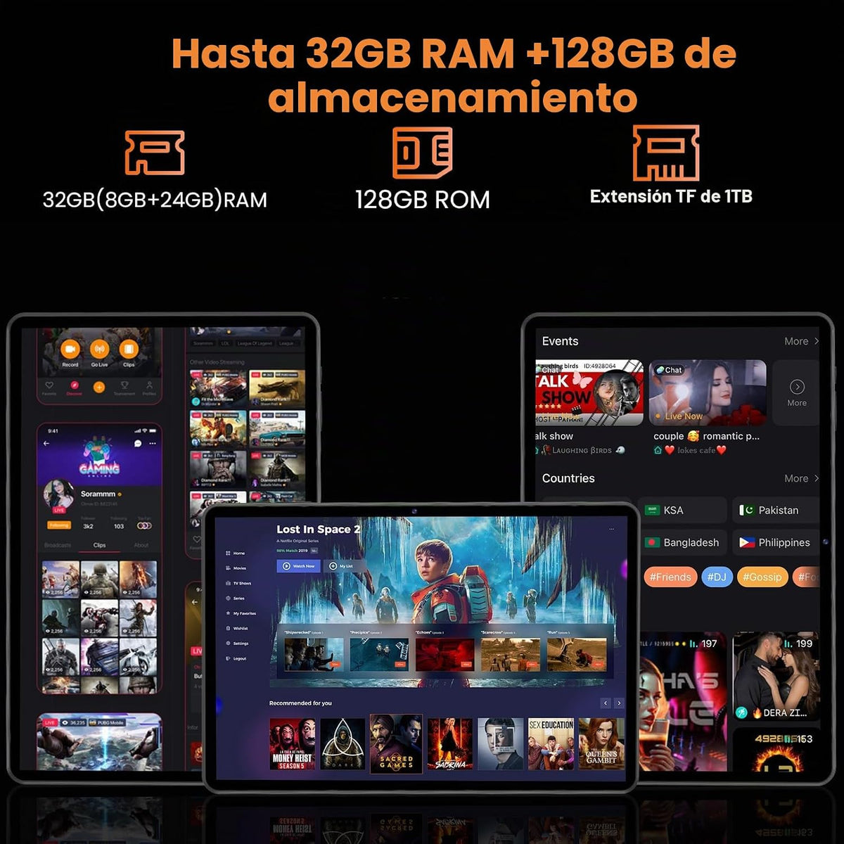 SCREENOVATE Tableta 10 pulgadas Android 16 tableta, 32GB RAM 128GB...