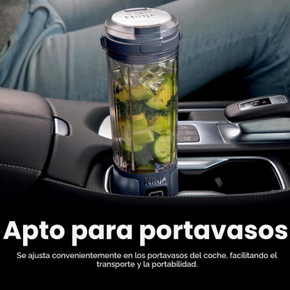 Licuadora portátil Ninja Blast, inalámbrica, recipiente de 18 oz, m...