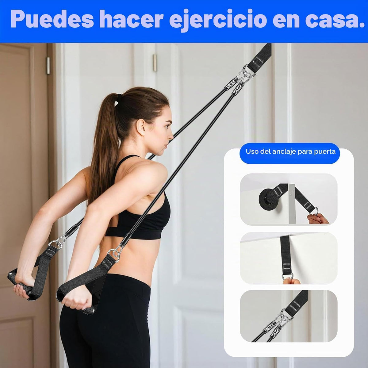 Kit de barra de pilates Bbtops con bandas de resistencia, barra de...