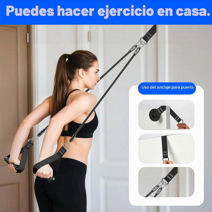 Kit de barra de pilates Bbtops con bandas de resistencia, barra de...