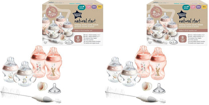 Tommee Tippee Natural Start - Juego de 8 botellas sin BPA, incluye...