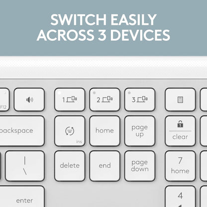 Teclado inalámbrico Logitech Signature Slim K950 con escritura sile...