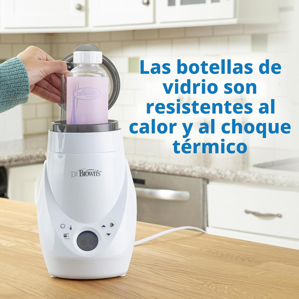 Dr. Brown's Anti-Colic Options+ - Biberón de vidrio estrecho |...