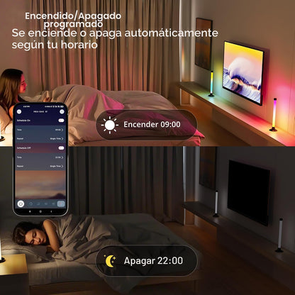 NBBUFF IC+RGBW - Barra de luz LED alimentada por USB con aplicación...