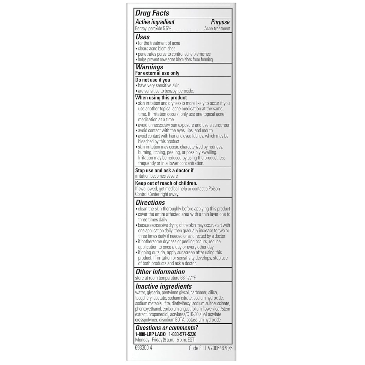 La Roche-Posay Effaclar BPO Multi-Target Acne Treatment, Benzoyl Pe...