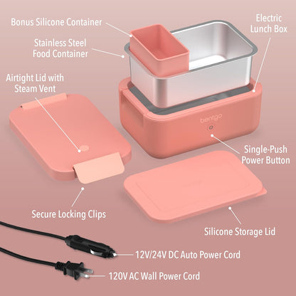 Bentgo Heat - Fiambrera eléctrica - Calentador de alimentos portáti...