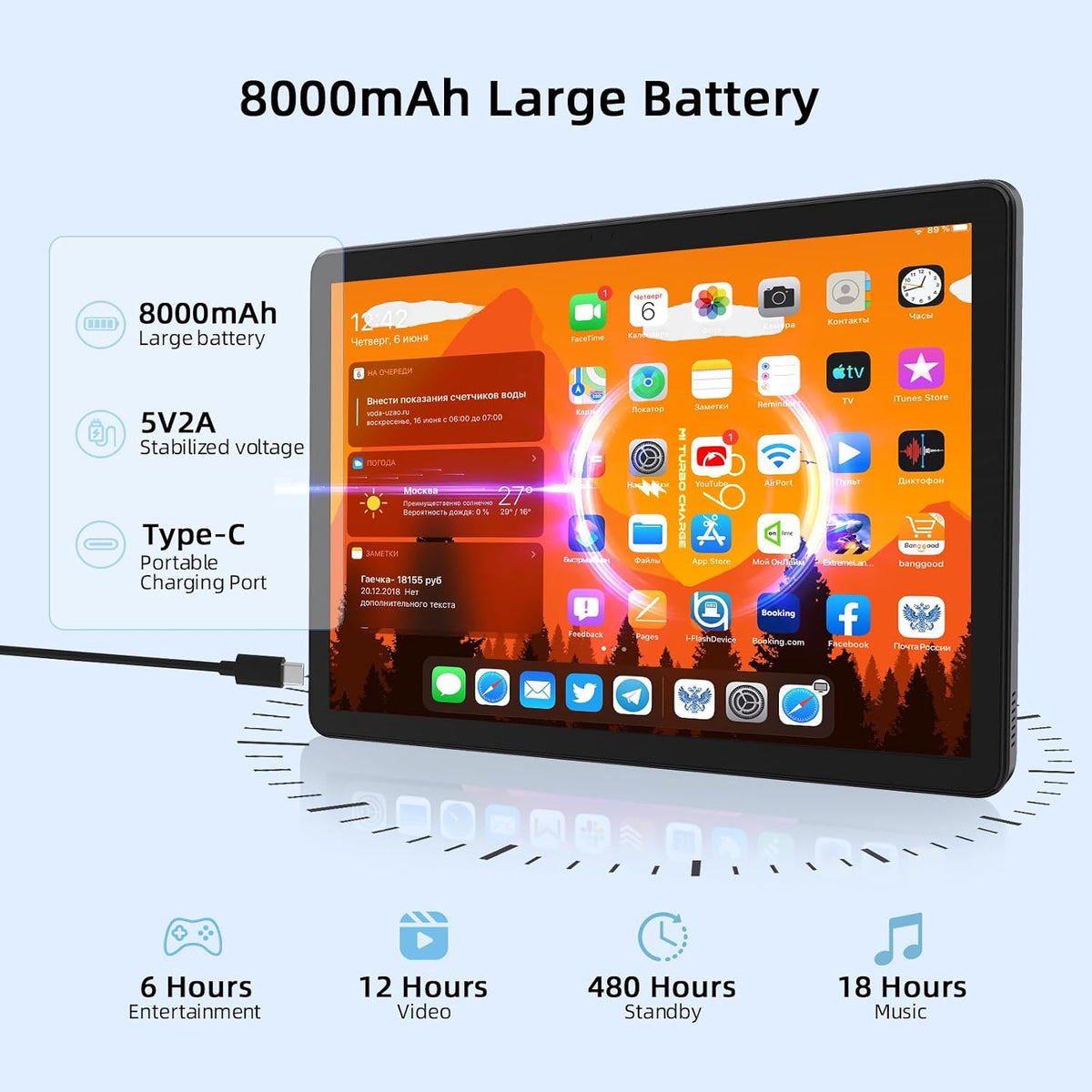 COTGOD Tablet Android 16 con Gemini AI, tabletas de 11 pulgadas con...